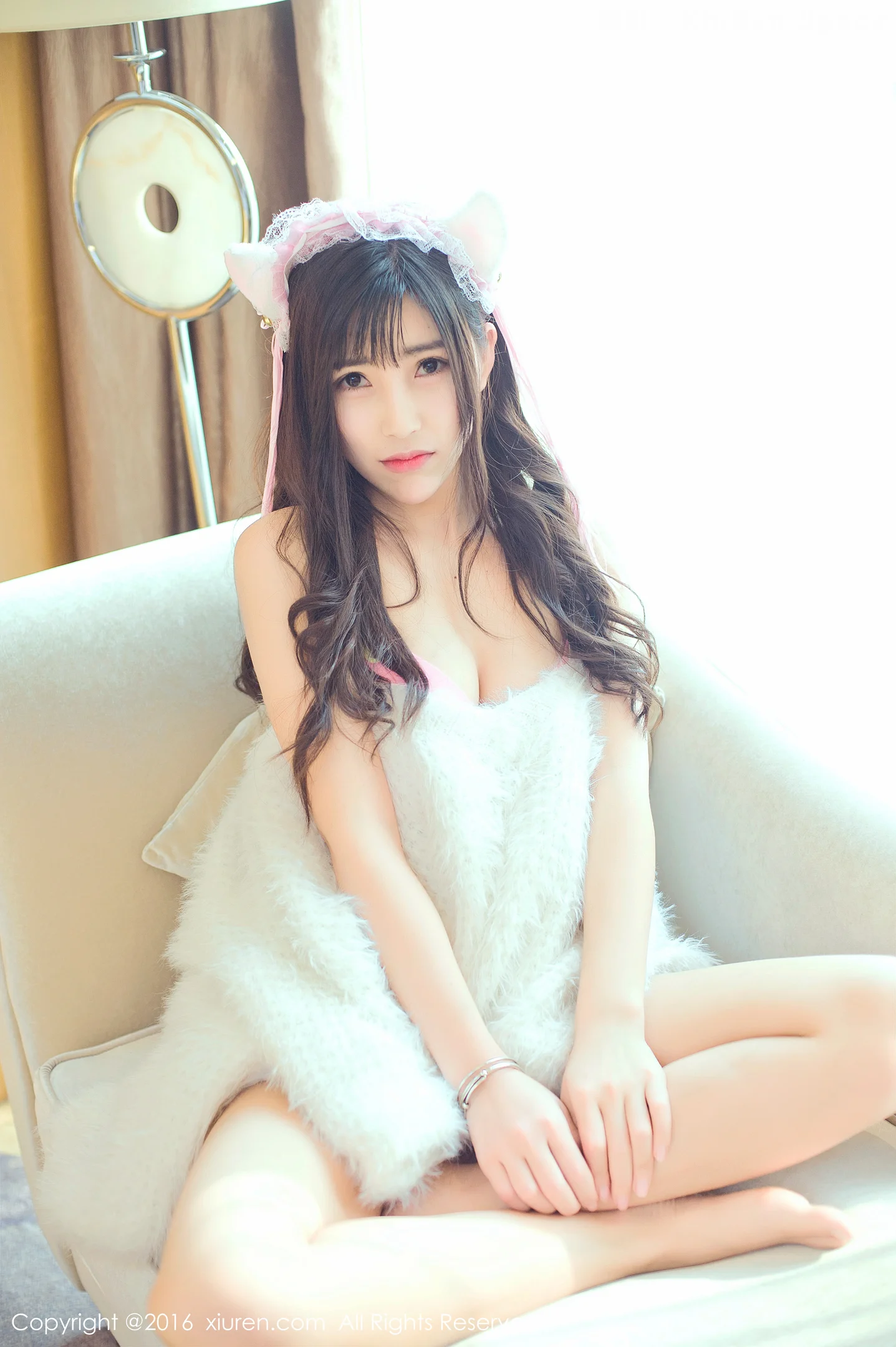 图片[6]-[XiuRen秀人网]VOL.649 美女学霸悠悠YOYO猫女郎粉红色性感内衣秀酥胸迷人写真60P-秀人网官方网站